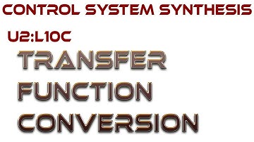 L10C: Transfer Function Conversion
