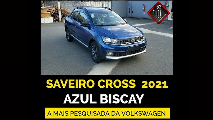 VW - Volkswagen Saveiro Cross 1.6 16v C.D. Prata 2021 - Corumbá