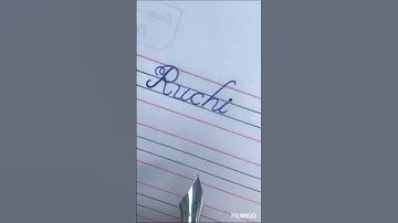 Ruchi | capital letter R | how to write cursive writing | calligraphy writing | #shorts #trending