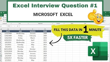 How To Enter Data In Excel Quickly (5x Faster) | Excel Interview Questions #1 | For Beginners