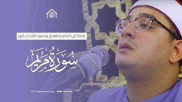 رائعة سورة مريم  من العاصمة القاهرة للشيخ محمود الشحات انور🌹