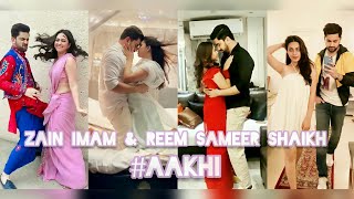 Zain Imam and Reem Sameer Shaikh on Instagram Reels 😍💖 // *aakhi* sweet moment