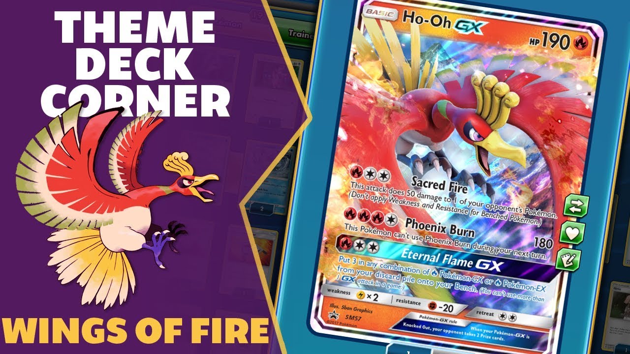 Theme Deck Corner Ep 62 Wings of Fire Pokemon Trading Card Game