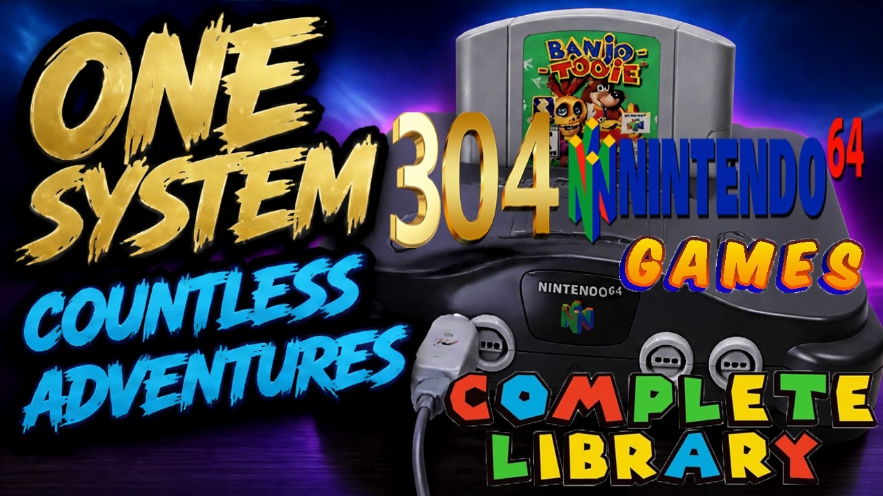 Every Nintendo 64 game 304 titles A-Z - YouTube