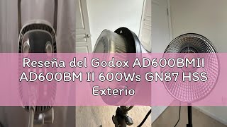 Reseña del Godox AD600BMII AD600BM II 600Ws GN87 HSS Exterior Outdoor Flash Strobe Monolight,0.01~1.