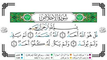 سورة الاخلاص برواية حفص عن عاصم للقارئ محمود خليل الحصري