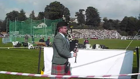 Piper Andrew Bova at Pitlochry Highland Games 2014