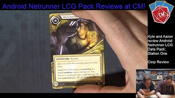 Android: Netrunner LCG Pack Review - Station One Data Pack Corp at CollectorMania
