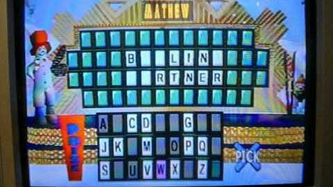 Wheel of Fortune 2nd Edition Playstation Run Game 47 Part 2