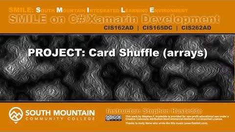 C#/Xamarin Cohort 06H - Project: Card Shuffle