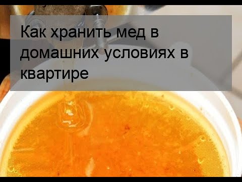 Как хранить мед в домашних условиях в квартире
