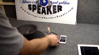 How to Use Smartphone or iPad to Center Speaker Voice Coil  Easy