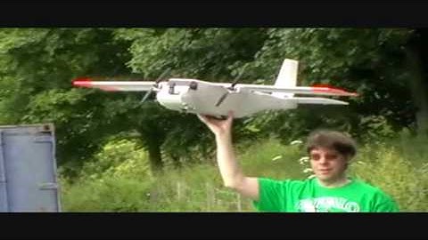 Depron RC Foam Plane Maiden flight!! CRASH withMD80 Camera onboard