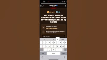 THE SCROLL AIRDROP SCANDAL: WHY LOYAL USERS GOT ROBBED! | PART 2 OF 4 l MEMEFI New Video Code