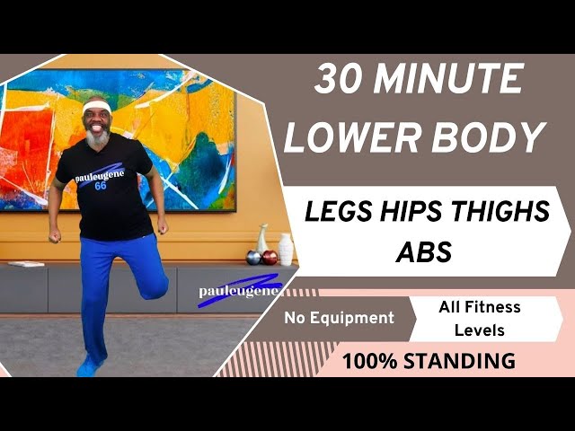Standing Lower Body Workout | Legs - Hips thighs Abs | 30 Min | No Equipment | All Fitness Levels class=