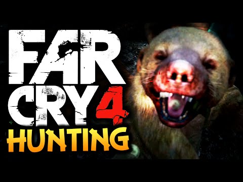 far-cry-4:-funny-moments---hunting!---(rare-honey-badger,-tigers,-dholes)
