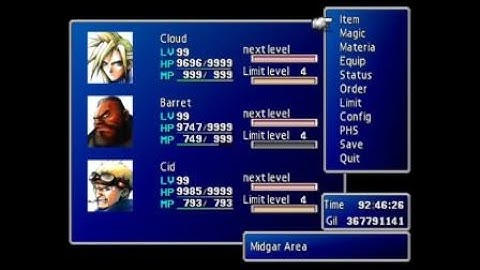 FFVII - Overflow Glitch (PS4)