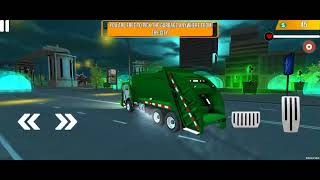 3D Garbage truck driving simulator gameplay - cleaning city 🚛 screenshot 4
