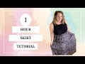 1 Hour Skirt Tutorial #sewingproject #learntosew #sewingtips