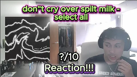 don't cry over spilt milk - select all REACTION THIS WAS BEAUTFUL BUT MY DOG RUINED IT!!!