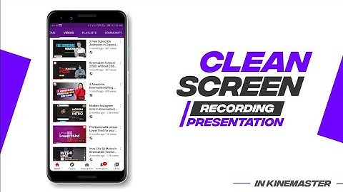 Screen recording Presentation like a PRO | Kinemaster Video Editing | Screen recording video editing
