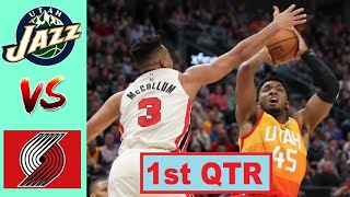 Utah Jazz vs. Portland Trail Blazers Highlights 1st Qtr | NBA Season 2021 ()