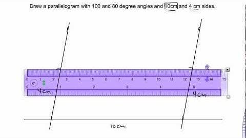 Draw a parallelogram