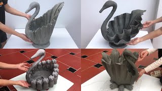 Top 4 duckshaped cement pots that are extremely beautiful and easy to make, Craft ideas from cement