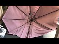 $2 repair! DIY - Fix restring offset / overhanging umbrella using parachute cord!