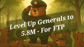 Evony | Community Questions | Building Generals to 5.8M For VC Requirement | FTP and Low Coin