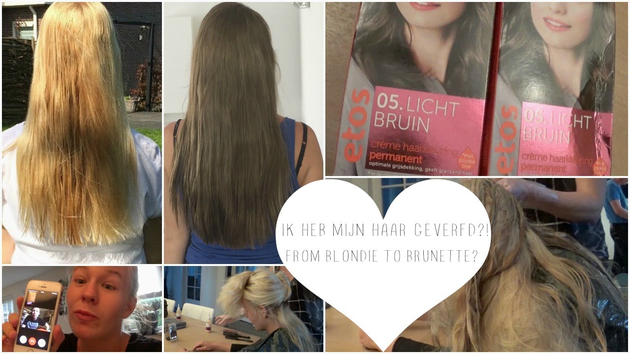 datum ze experimenteel IK HEB MIJN HAAR GEVERFD?! FROM BLONDIE TO BRUNETTE | ThingsJuliaLoves❤️ -  YouTube