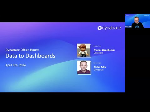 Dynatrace Office Hours: Data to Dashboards | April, 2024