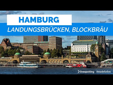 Hamburg Landungsbrücken Waterfront live cam preview