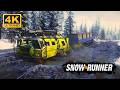 🌄 The Beast Rolls ⚙️ Out: 🚛  ZiKZ 612H Drilling Parts Run | SnowRunner 4K 60 FPS