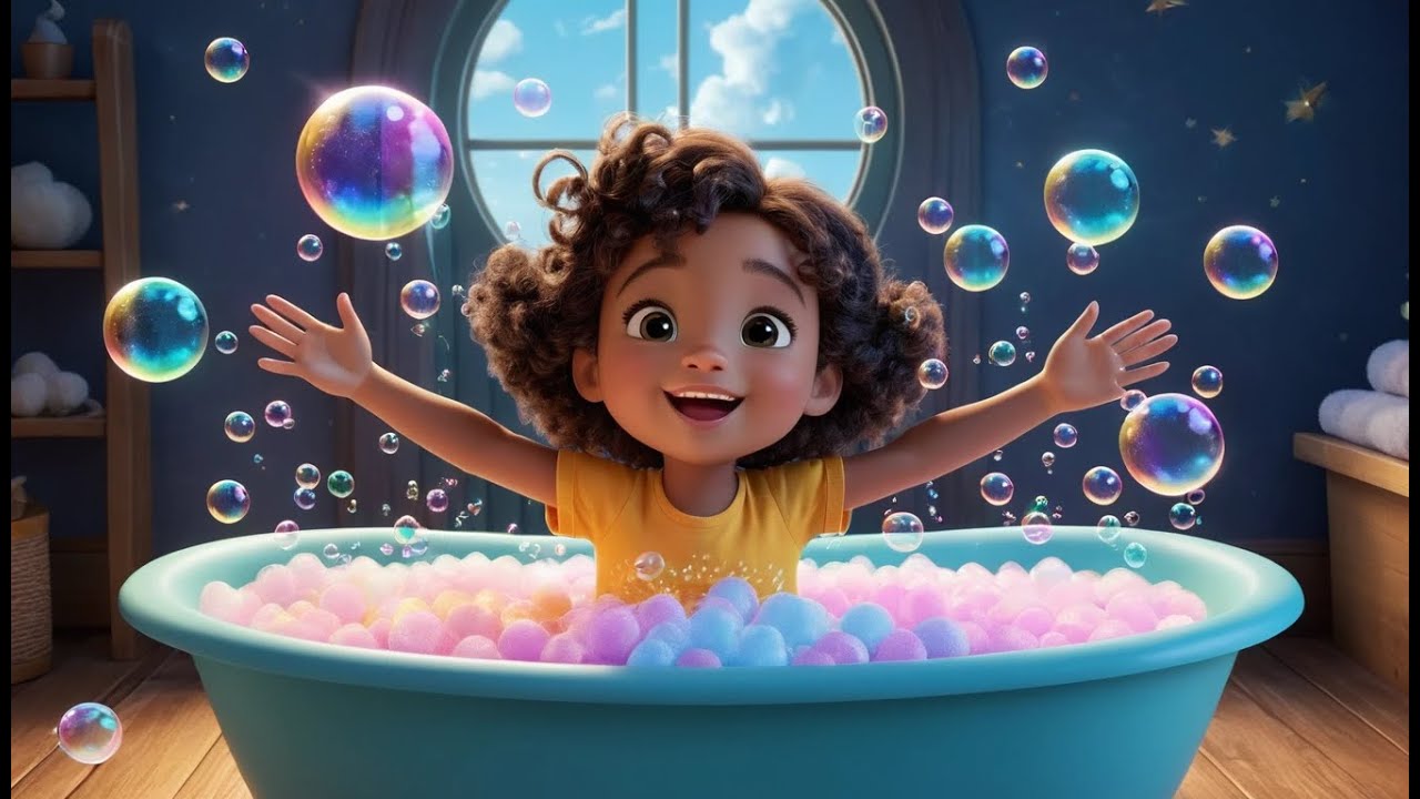 Splish, Splash, A Rainbow Bath | Colorful Bath Song for Kids | Fun Water Play Rhyme