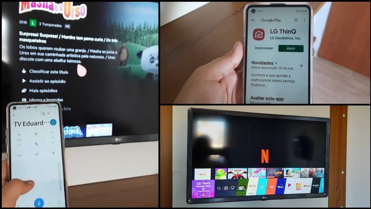 Unboxing tv smart LG 32 polegadas Configurações iniciais App LG