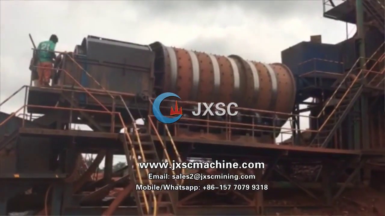 manganese ore washing drum scrubber for Manganese ore washing plant