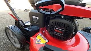 Powersmart Lawnmower gas unboxing review