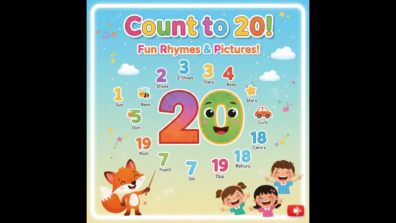 🎶 Count with Fun Rhymes & Pictures! #बच्चोंकेलिएकविताएँ #countingsongs ...