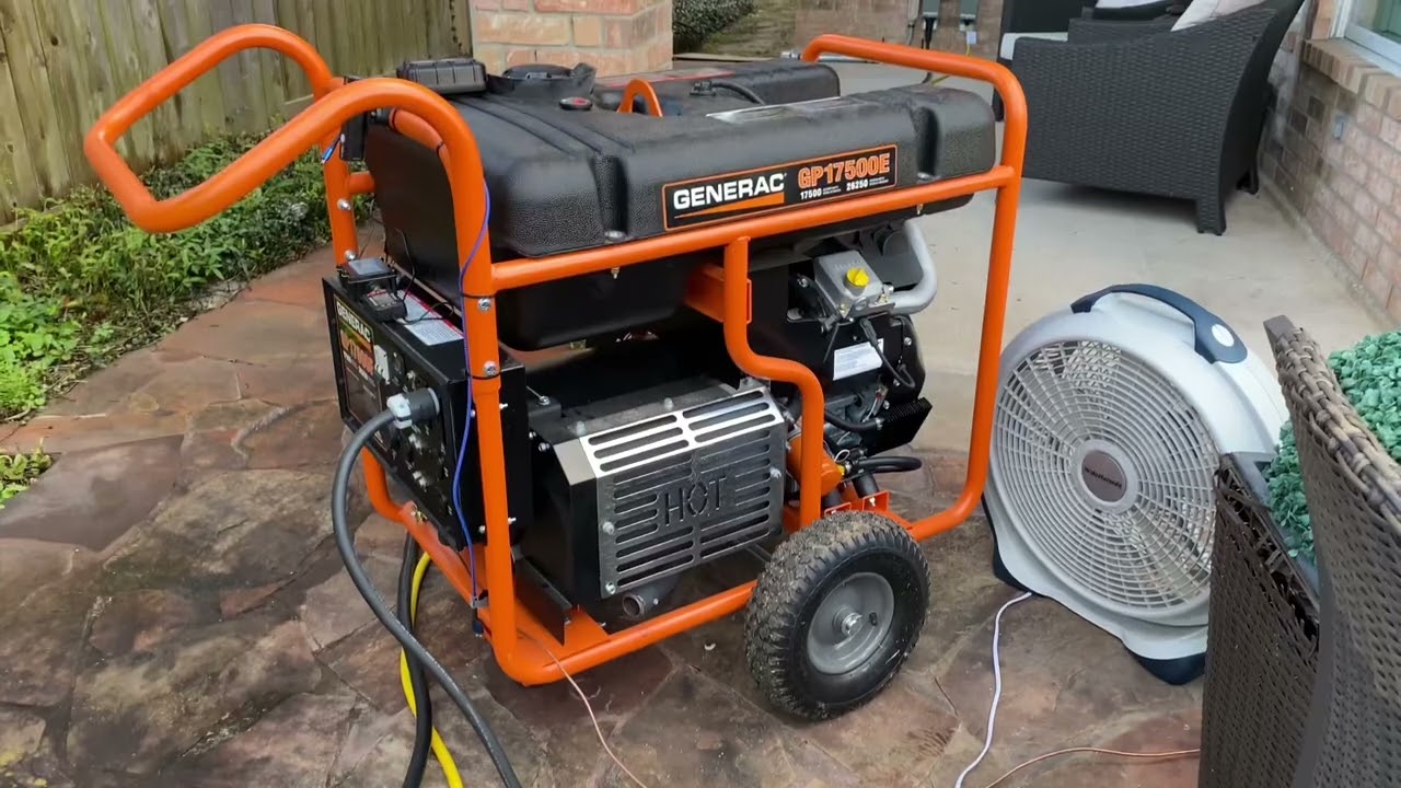 Home Generator parallel power install - 72Amps/17,500 Watts - Generac GP17500E - Transfer Switch