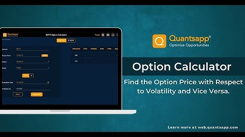 Find the Option Price with Respect to Volatility and Vice Versa.