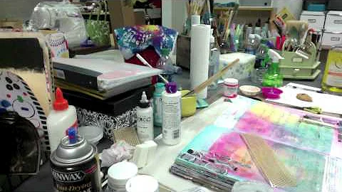 Art Journal Page Process w/GELLI TAPE! - Patti Tolley Parrish - Inky Obsessions