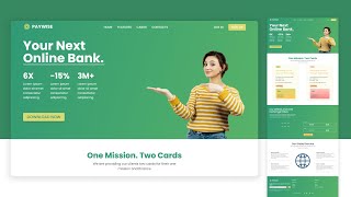 Designing a visually appealing Finance Business Landing Page with HTML, CSS & JS