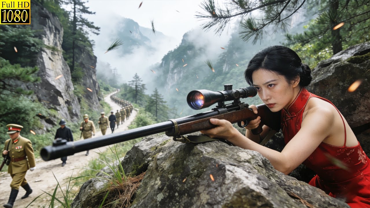 Снайперша-легенда проникает в тыл и снимает врагов одним выстрелом за другим.