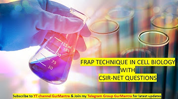 Fluorescence  Recovery After Photobleaching | FRAP | CSIR NET Questions on FRAP