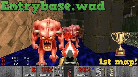 Entrybase.wad by XSDK - a FIRST MAP!! - UV MAX blind - 2 runs - good job!
