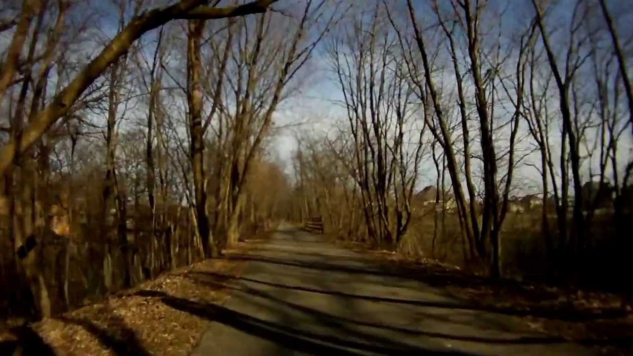 Cycling on the Old Plank Road Trail, Heading East from New Lennox