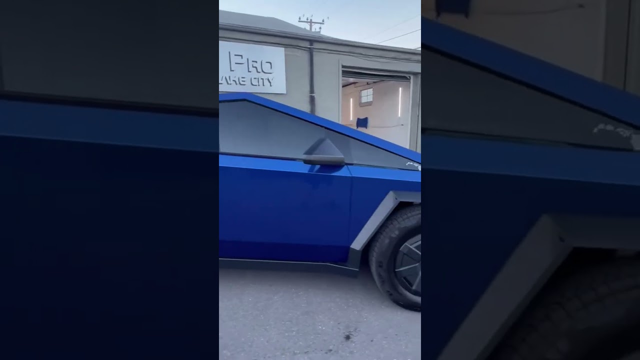 🔥 This Tesla Cybertruck is turning heads in Salt Lake City with a stunning new wrap! Got a new