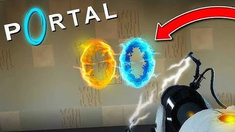 Working Portals In Minecraft - Portal 2- NO MODS *The Portal Project*