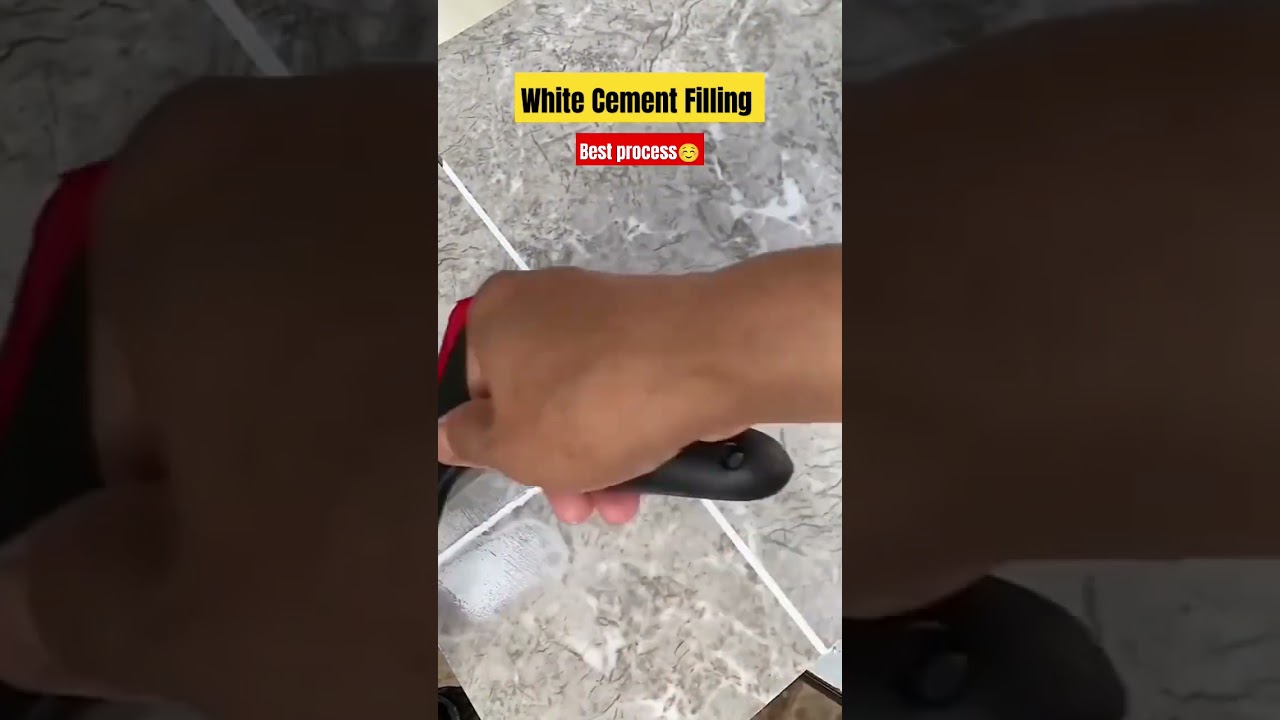 White Cement filling between tile 